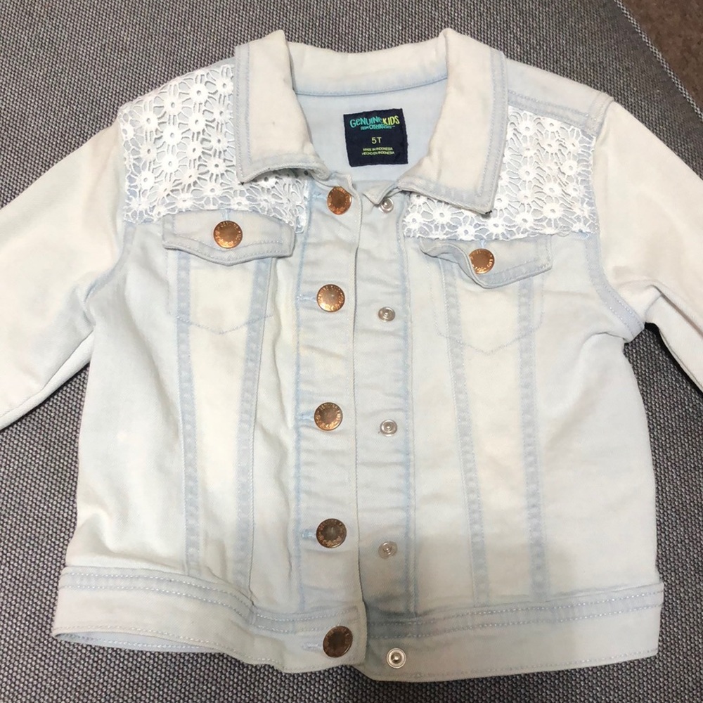 Denim light wash jacket